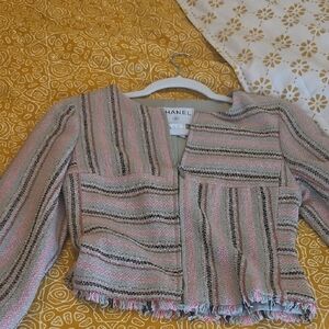 Chanel Striped Tweed Jacket